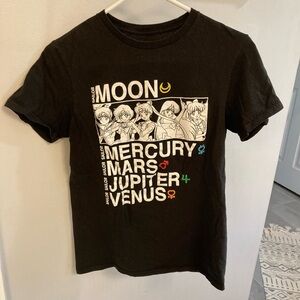 Sailor Moon Anime T-Shirt Mercury Mars Jupiter Venus 90s Y2K Otaku Moon Guardian